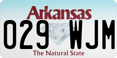 AR license plate 029WJM