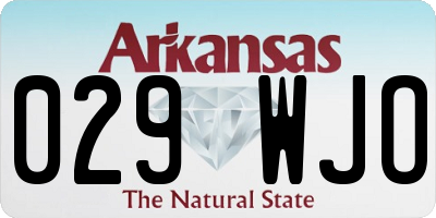 AR license plate 029WJO