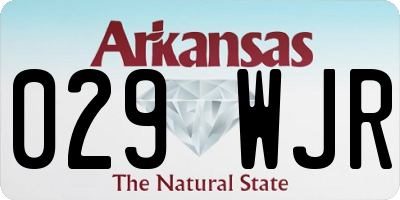 AR license plate 029WJR