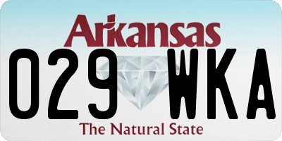 AR license plate 029WKA