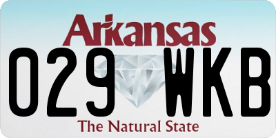AR license plate 029WKB
