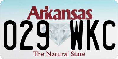 AR license plate 029WKC