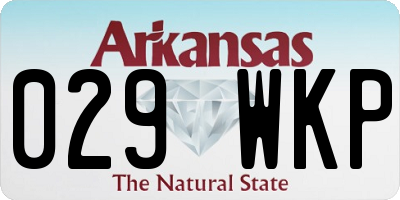 AR license plate 029WKP