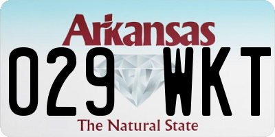 AR license plate 029WKT
