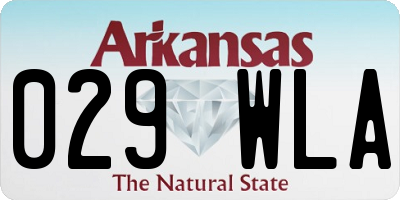 AR license plate 029WLA