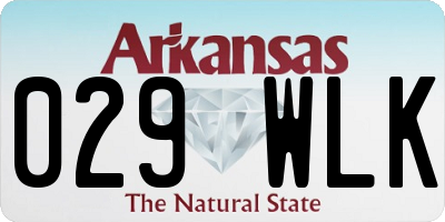AR license plate 029WLK