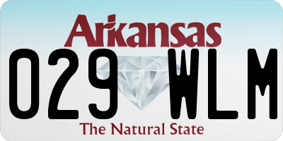 AR license plate 029WLM
