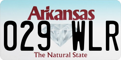 AR license plate 029WLR