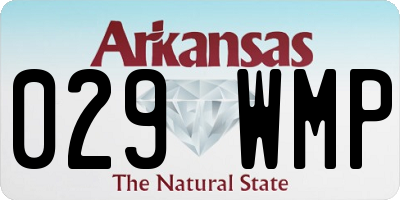 AR license plate 029WMP