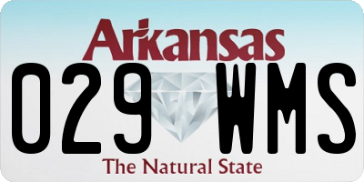 AR license plate 029WMS