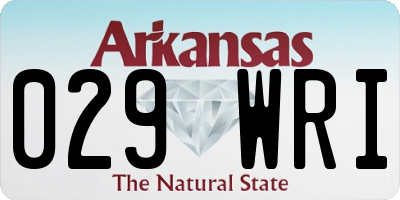 AR license plate 029WRI