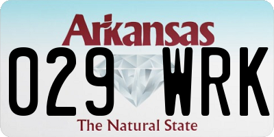 AR license plate 029WRK