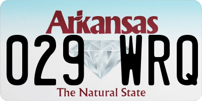 AR license plate 029WRQ