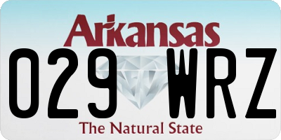 AR license plate 029WRZ