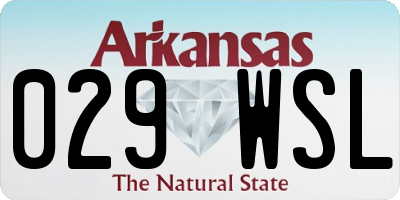 AR license plate 029WSL