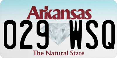 AR license plate 029WSQ