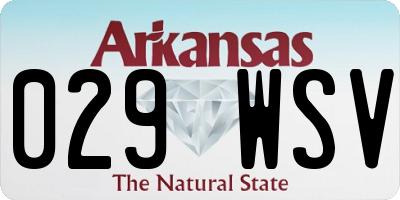 AR license plate 029WSV