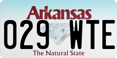 AR license plate 029WTE