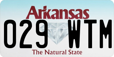 AR license plate 029WTM