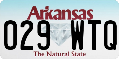 AR license plate 029WTQ