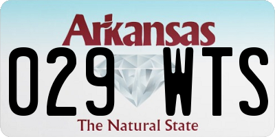 AR license plate 029WTS