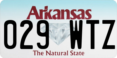 AR license plate 029WTZ