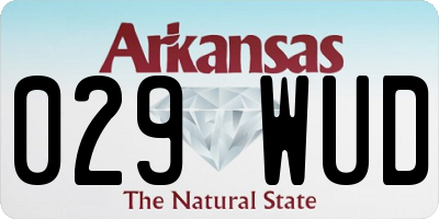 AR license plate 029WUD