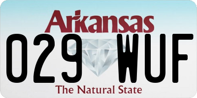 AR license plate 029WUF