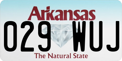AR license plate 029WUJ