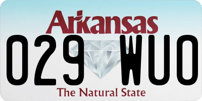 AR license plate 029WUO