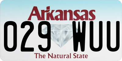AR license plate 029WUU