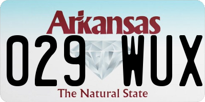 AR license plate 029WUX