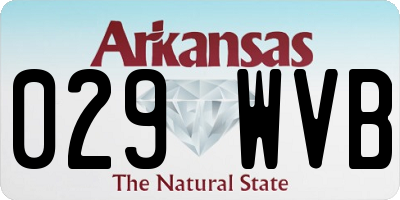 AR license plate 029WVB