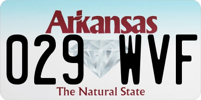 AR license plate 029WVF