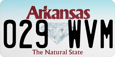 AR license plate 029WVM
