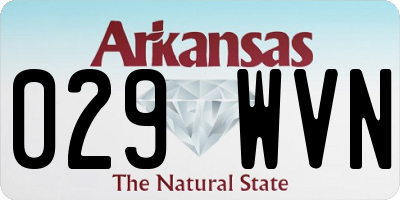 AR license plate 029WVN