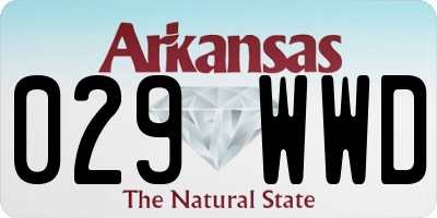 AR license plate 029WWD