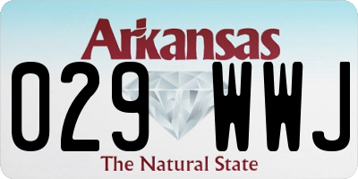 AR license plate 029WWJ