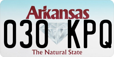 AR license plate 030KPQ