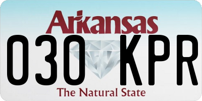 AR license plate 030KPR