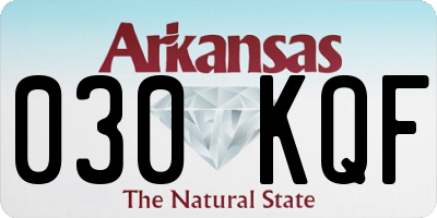 AR license plate 030KQF