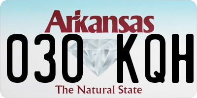 AR license plate 030KQH