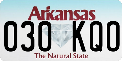 AR license plate 030KQO