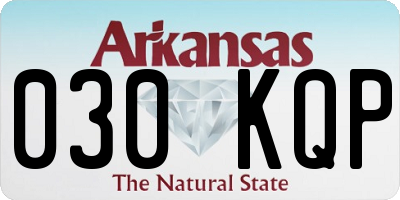 AR license plate 030KQP