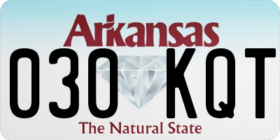 AR license plate 030KQT