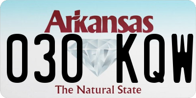 AR license plate 030KQW