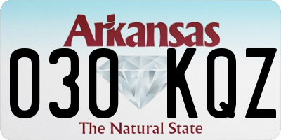 AR license plate 030KQZ