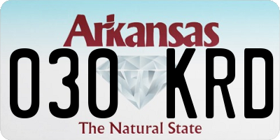 AR license plate 030KRD