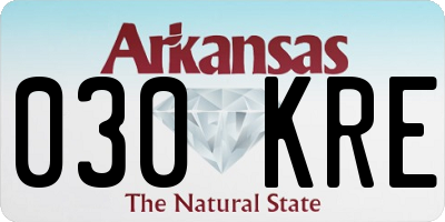 AR license plate 030KRE