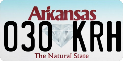 AR license plate 030KRH